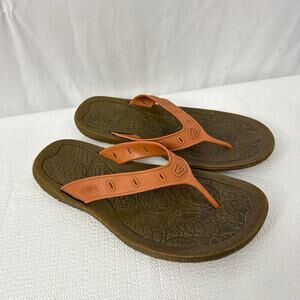 Keen Flip Flops Sandals Womens Size 7 Coral Brown